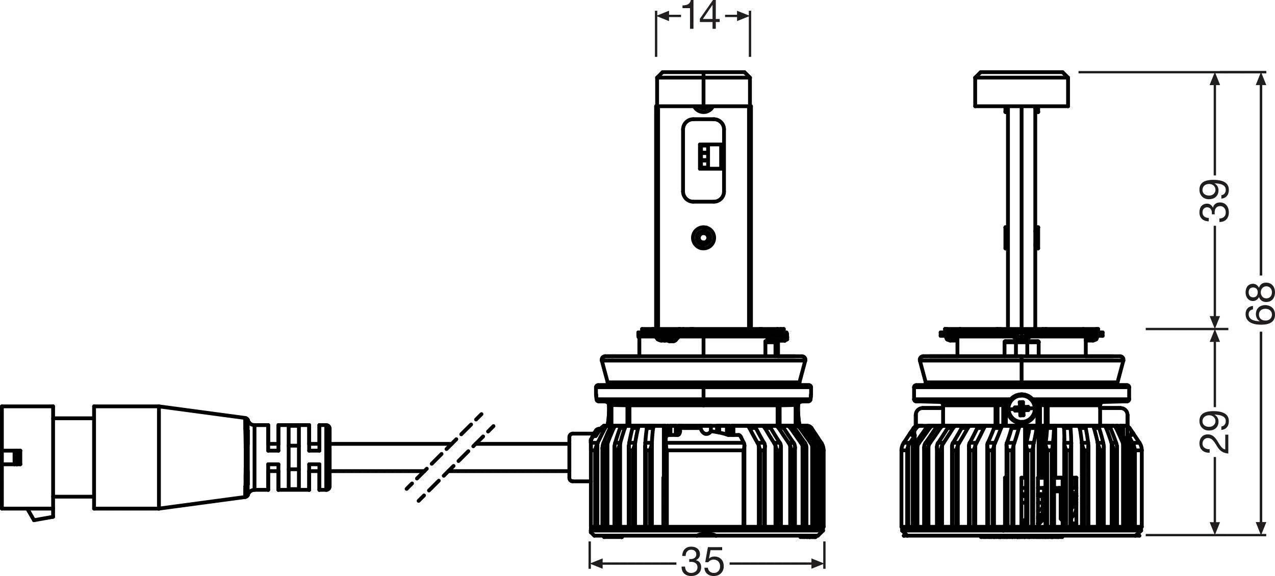 Osram Glühlampe, Fernscheinwerfer Night Breaker Led H11 Ece 64211dwnbsm-Ece-2hb
