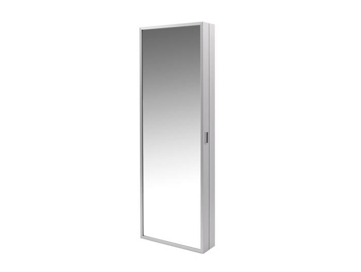 Schuhschrank Foot Box Kristalia grau, Designer Luciano Bertoncini, 65x190x20 cm