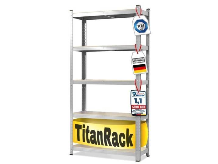 Étagères pour charges Lourdes Titan Galvanisé 200 x 120 x 60 cm