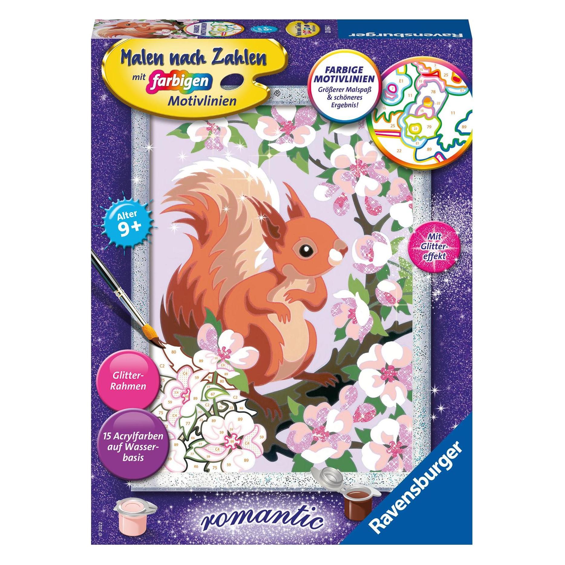 Ravensburger Malen nach Zahlen 20064 - Neugieriges Eichhörnchen (20064)