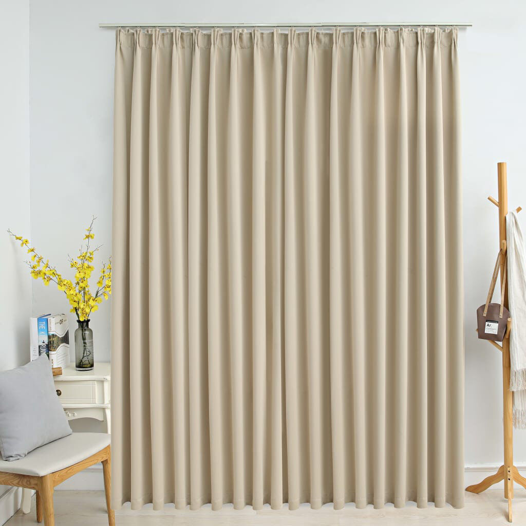 Ebern Designs Azurae Blackout Curtain Beige 290cm W X 245cm H