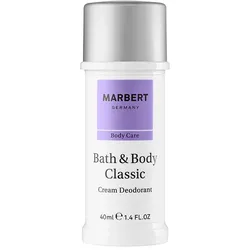 40ml Marbert Body Care Bath & Body Classic Cream Deodorant