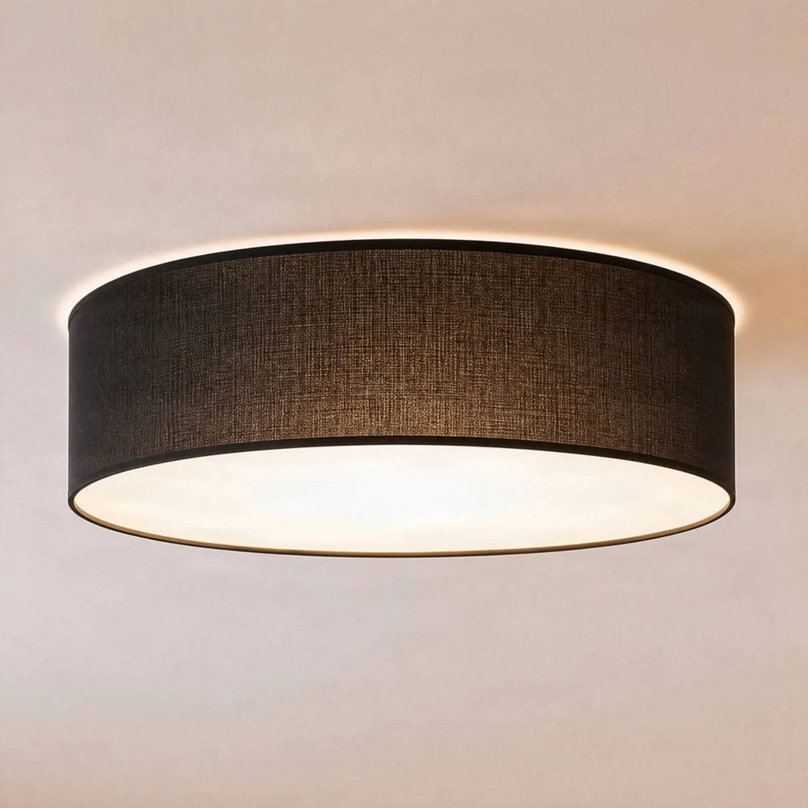 Milagro Lighting Marshall Plafondlamp, zwart, modern, dimbaar