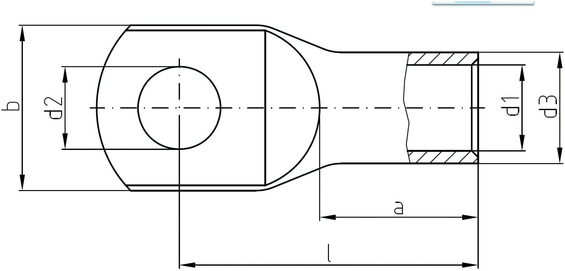 Intercable Rohrkabelschuh ICF9510 95qmm M10 (180710)