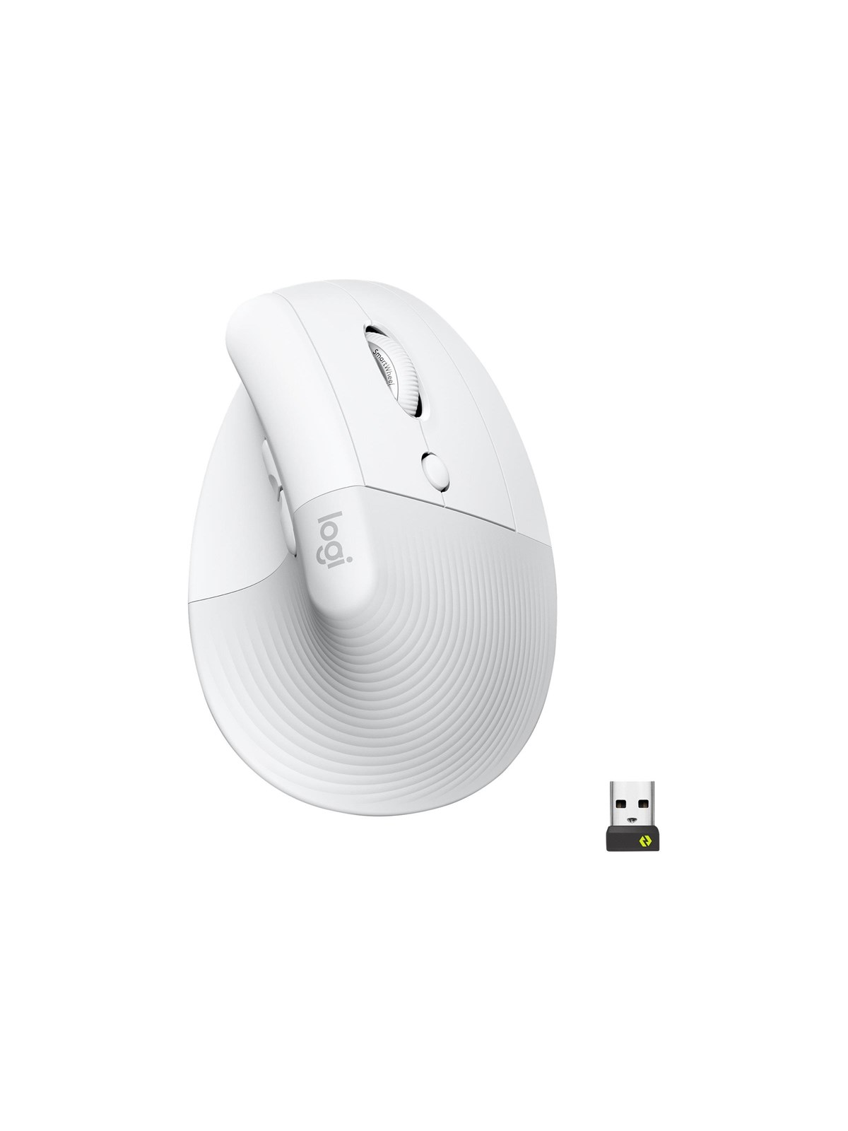 Logitech Lift for Business - Right Handed - Off-white - Ergonomische Maus (Weiß)