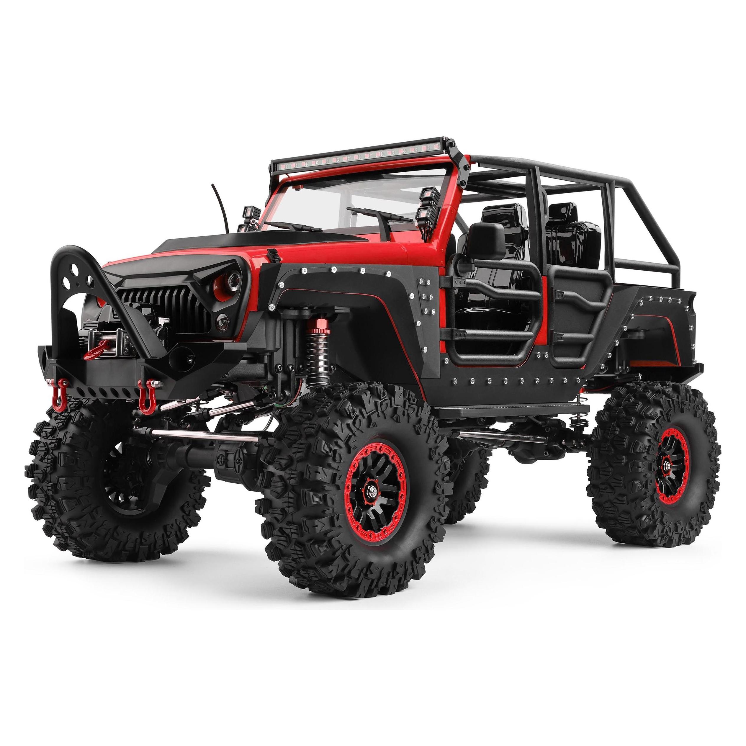 DF-Models DF-4S PRO BL Crawler 1:10 Scale RTR - Red (RTR Ready-to-Run) (3225)