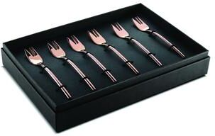 Mepra 6-piece Stainless Steel Due Bronxo Cake Fork Set