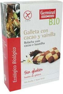 Germinal Eco Bio Bolachas com Cacau e Baunilha Sem Glúten Bio 250g Cacau-Baunilha