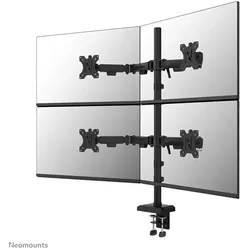 Neomounts DS60-600BL2-2 Quadruple-Monitorarm für vier Bildschirme 10-32 Zoll