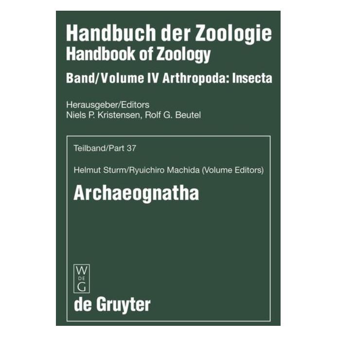 De Gruyter Archaeognatha (Deutsch, Hardcover, Helmut Sturm, Ryuichiro Machida) (67765875)