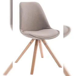CLP Besucherstuhl Toulouse Stoff Square taupe/natura