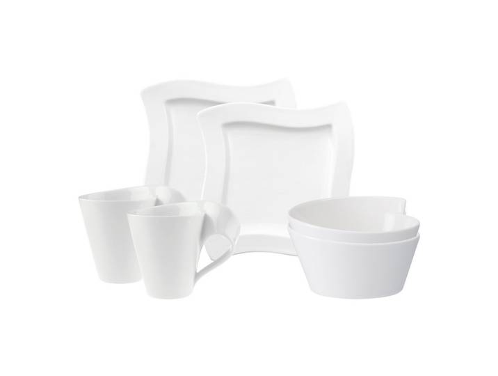 FRÜHSTÜCKS-SET NewWave weiß 6-tlg.