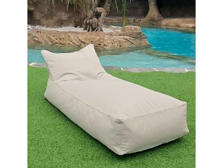 SXBCyan Sitzsack-Stühle-Abdeckung for Erwachsene Im Freien wasserdichte Oxford-Sitzsack-Chaiselongue-Pouf-Abdeckung Ohne Füllstoff Garten-Strand-Camping-Sitzsack-Sofa-Bett-Puff-Salon(Pure-Light Sand)