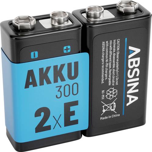 Absina 9V Block-Akku NiMH 270 8.4V 2St.