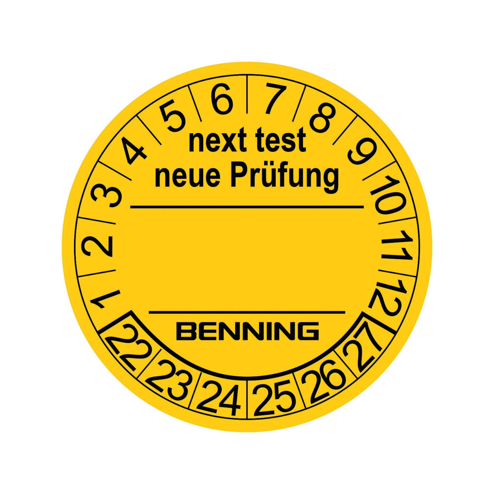 BENNING Prüfplaketten D30mm RL (756212)