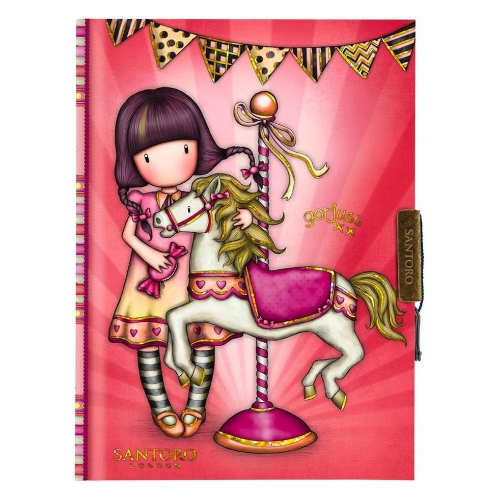 Santoro Gorjuss Fairground Carousel Abschliessbares Notizbuch (Liniert, Harter Einband) (490810)
