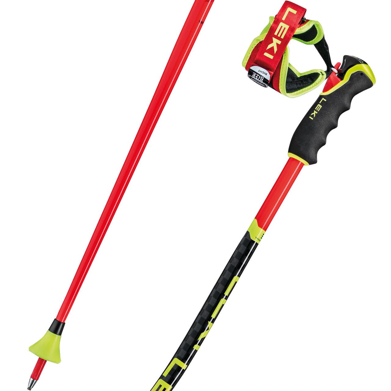 Leki WCR GS 3D bright red/black/neonyellow - 125 cm