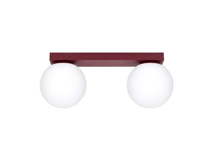 Plafonniers Yoli Acier/verre Bourgogne 2xg9 34.5cm Sollux