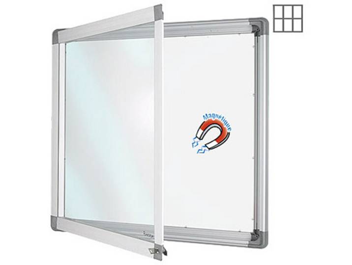 Planorga Vitrine d'affichage intérieur haute sécurité 6 feuilles A4 - Fond magnétique