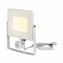 LED Außenwandstrahler Wandleuchte verstellbar Bewegungsmelder Weiß H 23,43 cm