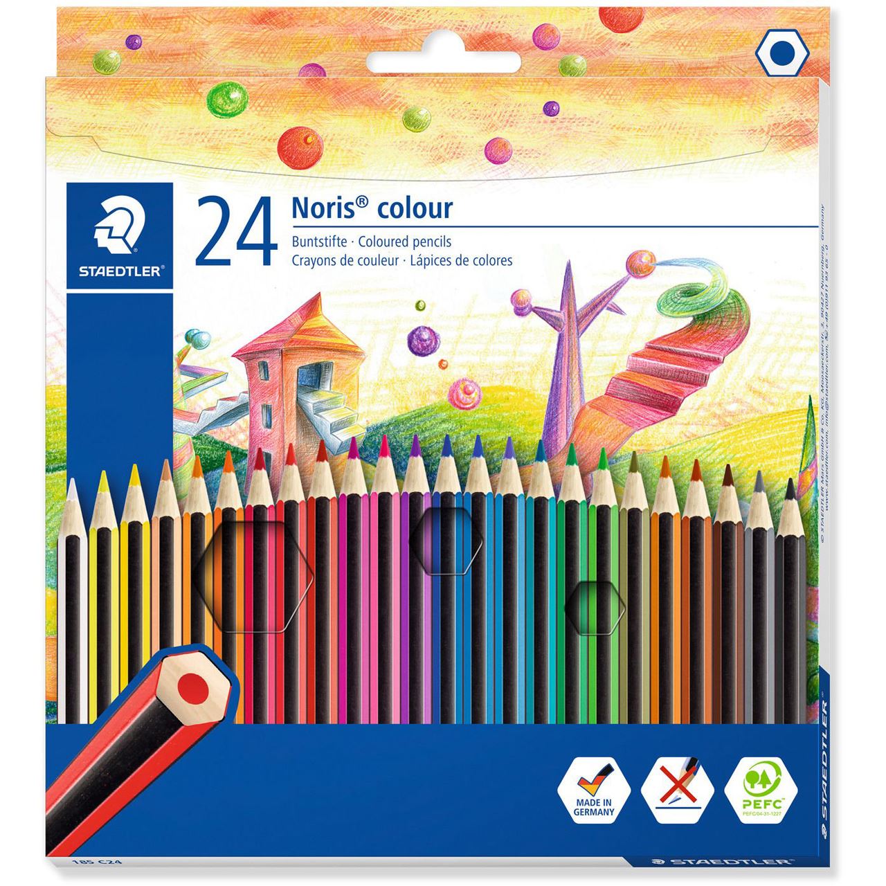 STAEDTLER Buntstift Noris Colour WOPEX, 24er Kartonetui