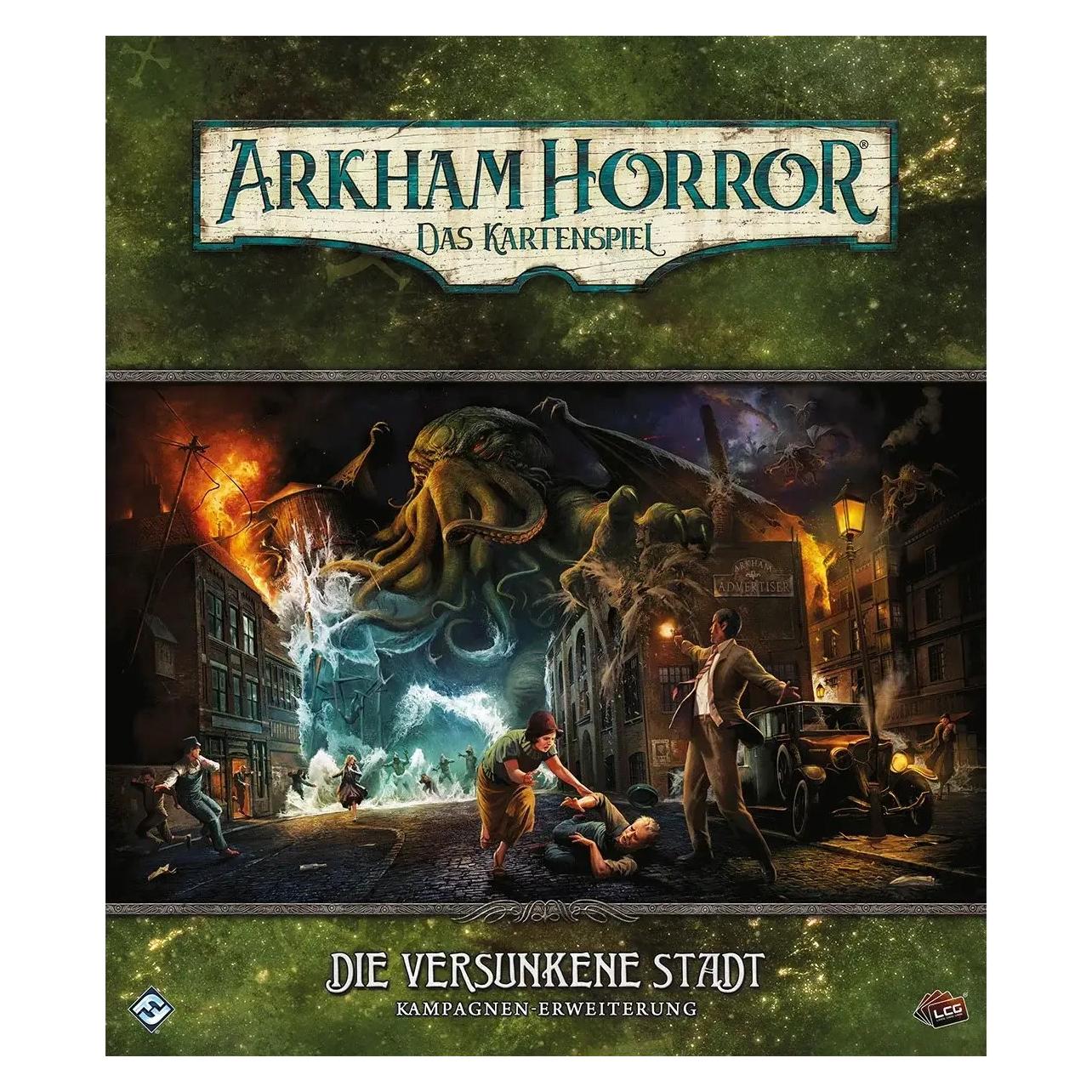 FFG FFGD1184 - Arkham Horror: Das Kartenspiel - Die Versunkene Stadt (Kampagnen-Erweiterung) (Deutsch, 1 - 4 Spieler) (FFGD1184)