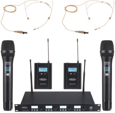 Sirus Quad R/2H/2B 2 Headmike O 470 Mattschwarz