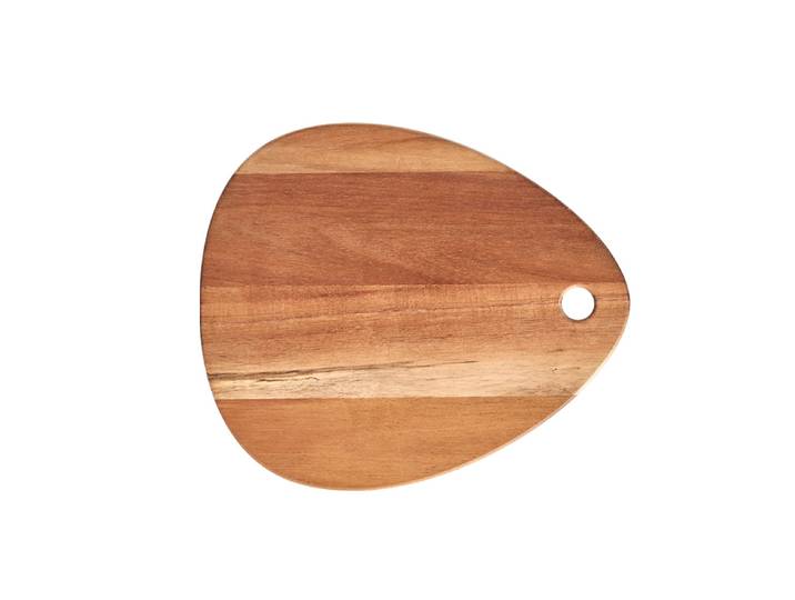 Schneidebrett ZELLER PRESENT, beige (natur), B:26cm H:2cm L:30cm, Massivholz, Schneidebretter, Schneidebrett, Tropfenform