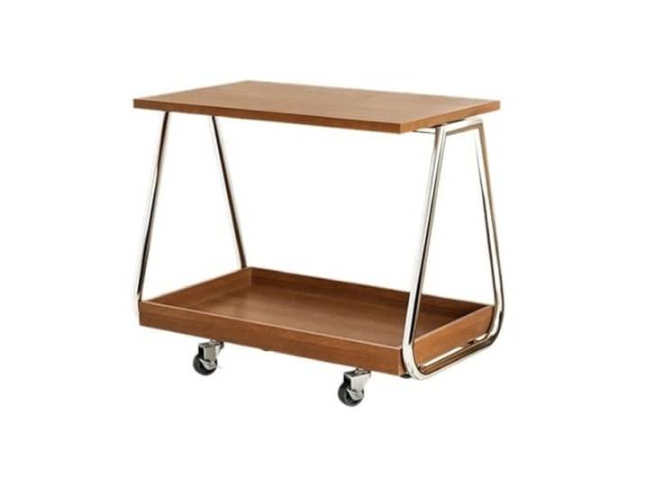 NIUHUAHUI Teetisch, Mobiler Beistelltisch, moderner minimalistischer Rollwagen, Aufbewahrungsregal for die Wohnzimmerecke