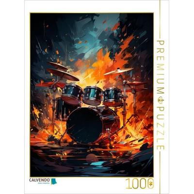 CALVENDO Puzzle Feuertanz der Rhythmen | 1000 Teile Lege-Größe 64x48cm Foto-Puzzle für glückliche Stunden