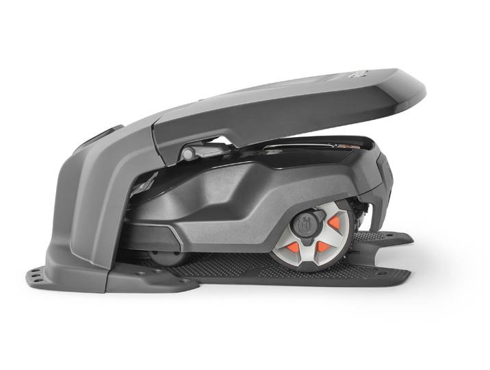 Abdeckhaube HUSQVARNA Automower M , grau (bunt), B:62,7cm, Kunststoff, Hüllen, Abdeckhaube