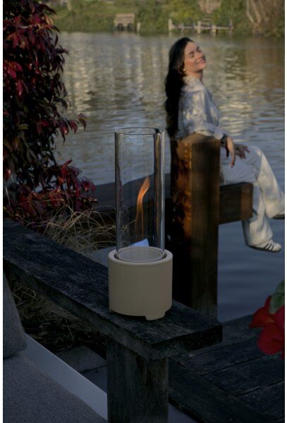 Tenderflame Cycloflame Bord, Beige, H40cm