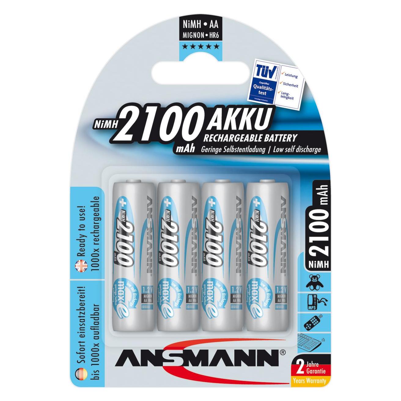 Ansmann AA (4 Stk., AA, 2100 mAh) (5035052)