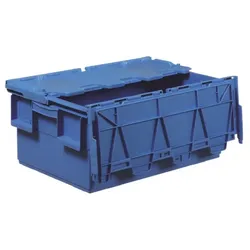 Nestbare Transportkiste INTEGRA, 600 x 400 x 250 mm