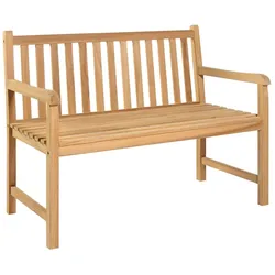 vidaXL Gartenbank 114 cm Massivholz Teak