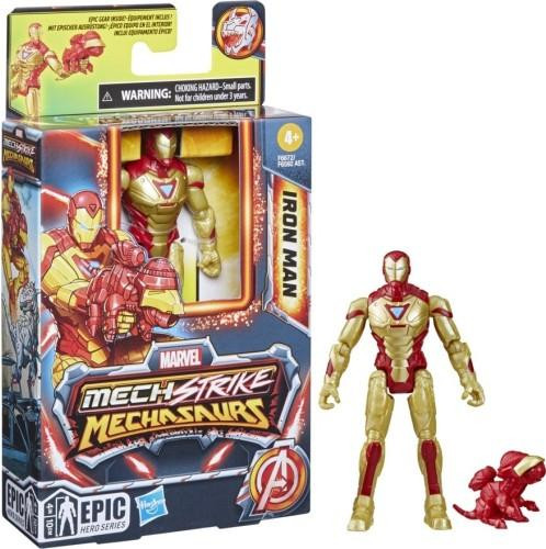 Hasbro Marvel Mech Strike Mechasaurs Iron Man speelgoed voor kinderen, meerkleurig
