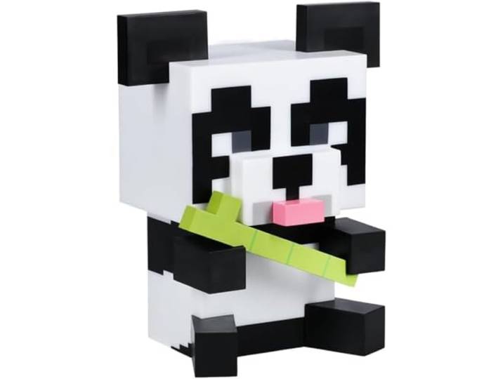 Lumière panda Minecraft - Officiellement licencié\, Veilleuse portable\, Décor de chambre pour jeunes gamers\, Fonctionne à piles
