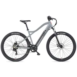 TELEFUNKEN MT922 E-MTB Mountainbike, 7-Gang Kettenschaltung, Heckmotor, 489,6 Wh Akku, 29" aluminiumgrau