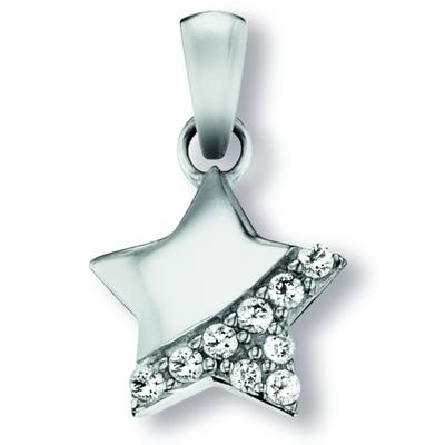 Kettenanhänger ONE ELEMENT "Zirkonia Stern Anhänger aus 925 Silber", silber, Schmuckanhänger, Mädchen, Silber 925 (Sterlingsilber), Kettenanhänger, Feine Gestaltung – ein Sinnbild mit ruhiger Eleganz