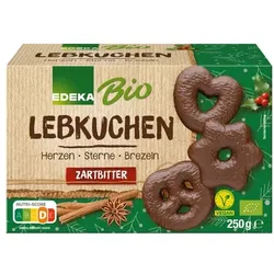 EDEKA Bio Schokoladen Lebkuchen zartbitter 250g braun