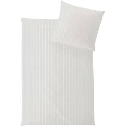 Hefel Bettwäsche Classic Schaftgewebe Streifen elfenbein Kissenbezug 40x40 cm