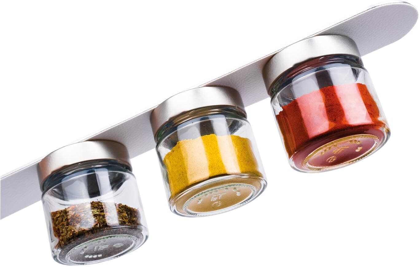 Vorratsdose "Feinkost-Magnetgläser-Set, 125 ml 0.125 l", bunt, SILWY MAGNETIC SYSTEM, Lebensmittelaufbewahrungsbehälter, Vorratsdose bunt Einheitsgröße