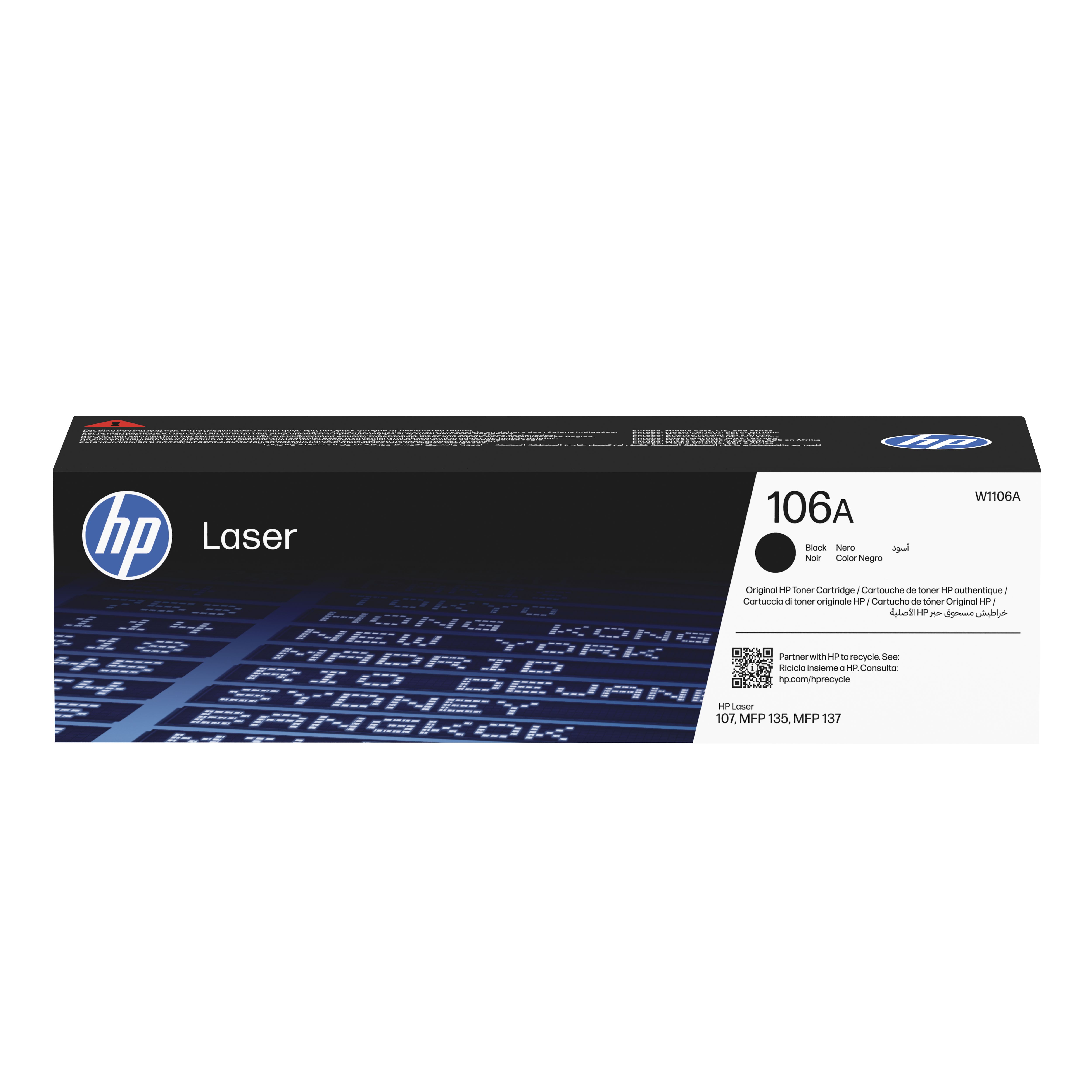 HP Nr.106A originale Druckerpatronen Schwarz W1106A