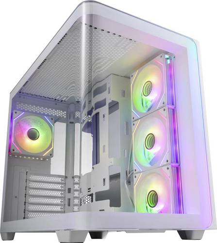 FSP Fortron POC0000255 Midi-Tower Gaming-Gehäuse Weiß Seitenfenster