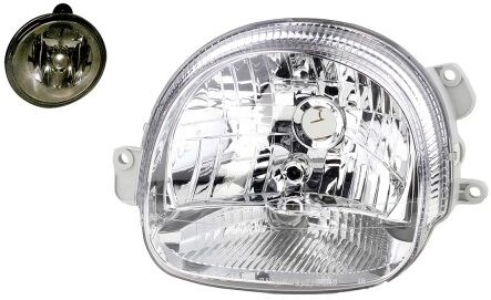 NP24 Scheinwerfer Halogen passend für Renault Twingo I 09/2000- H4 Li. Fahrer + Nebel