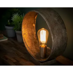 designline »Loop« Tischlampe Nickel