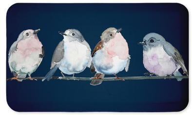 "Stupell Perched Song Birds Printed Anti-Fatigue Floor Mat, 30""x18"""