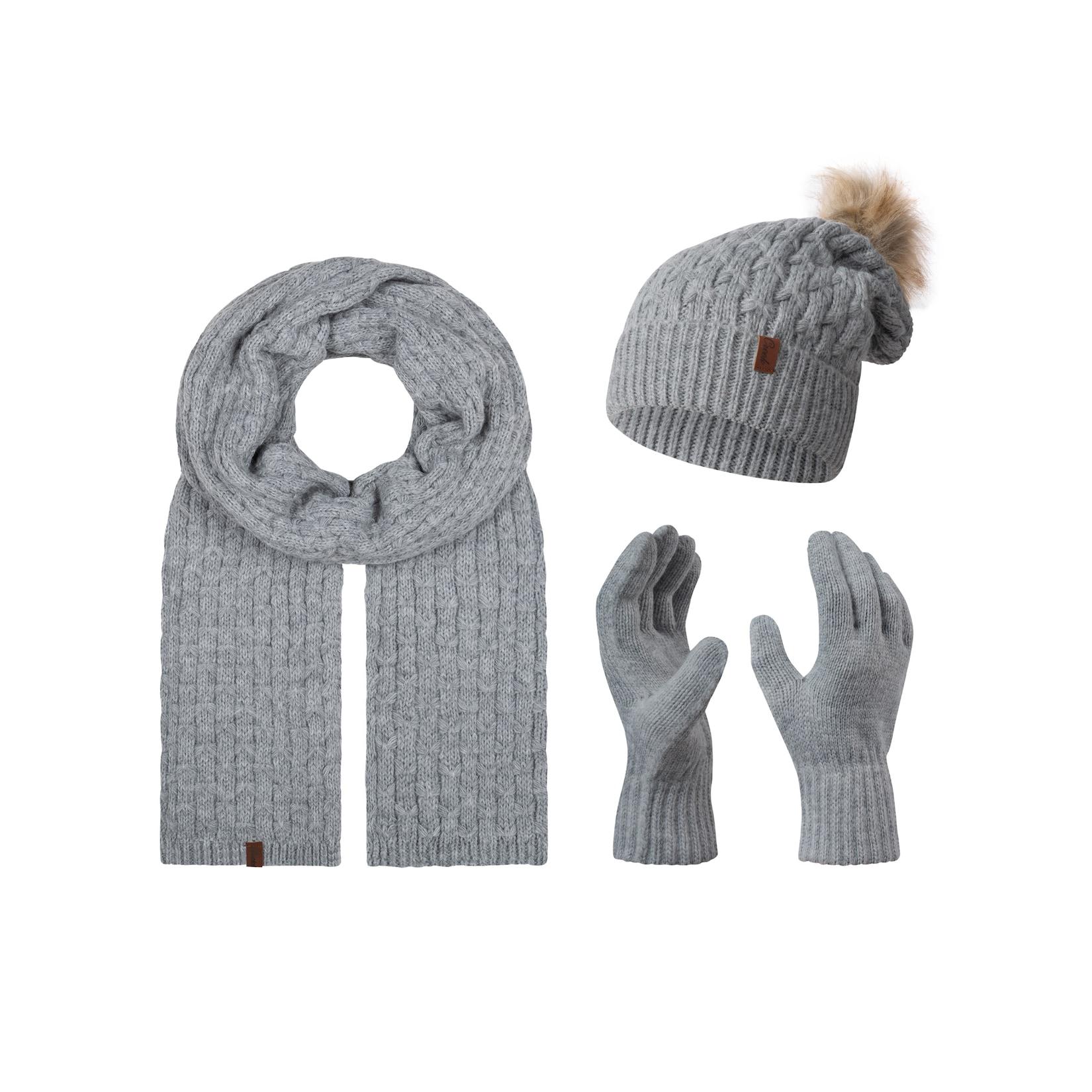 Rock Creek Schal Mütze Handschuhe Set Winterset