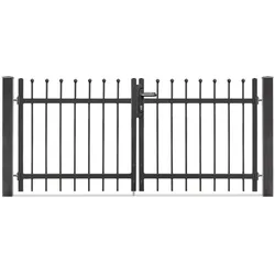 dz Drehflügeltor - Residenzen select - DAVOS+ - Typ S/S,_x000D_nTorhöhe: 1200mm,_x000D_nVariante: 2-flügelig DB703