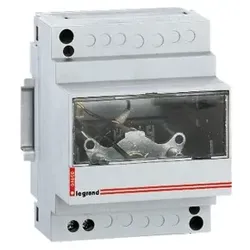 Legrand 004600 Amperemeter, analog, Messung über Stromwandler, ohne Messbereichs-Skala, 4TE